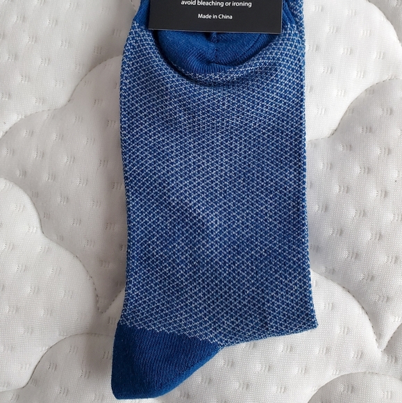 Brand New Blue Stesso Dress Socks - Picture 2 of 3